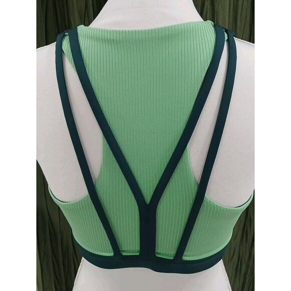Peloton  Women's Sports Bra Two Toned Green Size MEDIUM‎ - Picture 4 of 7